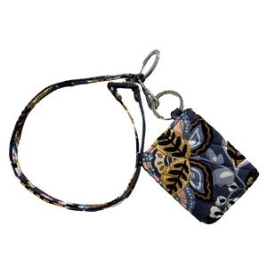 Vera Bradley Campus Double ID Lanyard Charmont Meadows Floral NWT Host Pick 🎉